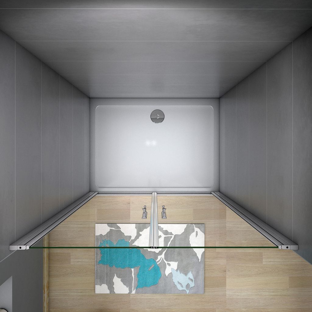 5mm Sicherheitsglas Eckeinstieg 1200X1850mm Duschkabine Duschabtrennung Duschwand Nischentür