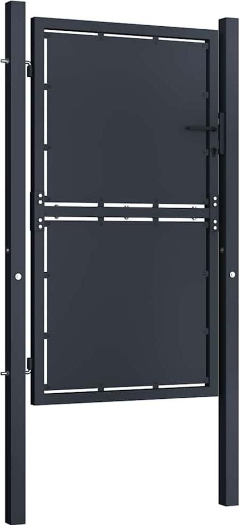 vidaXL Ocelová zahradní brána 100 x 150 cm antracitová Obrázek produktu 