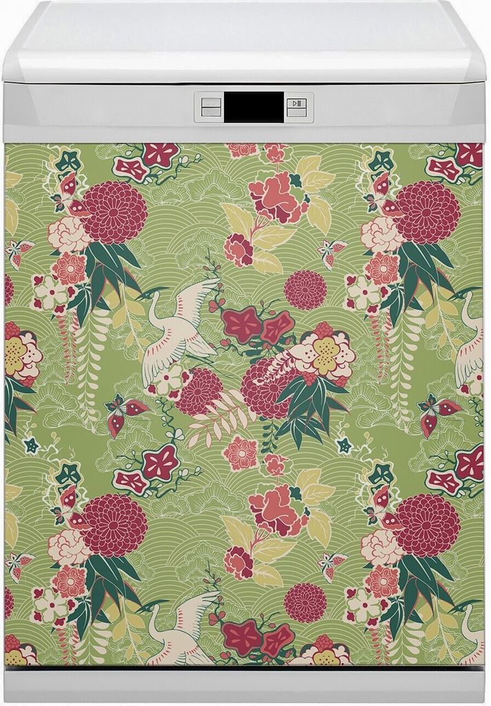Magnete Dekorative Magnet Folie für Geschirrspüler 60x80 cm Küche - Fauna und Flora