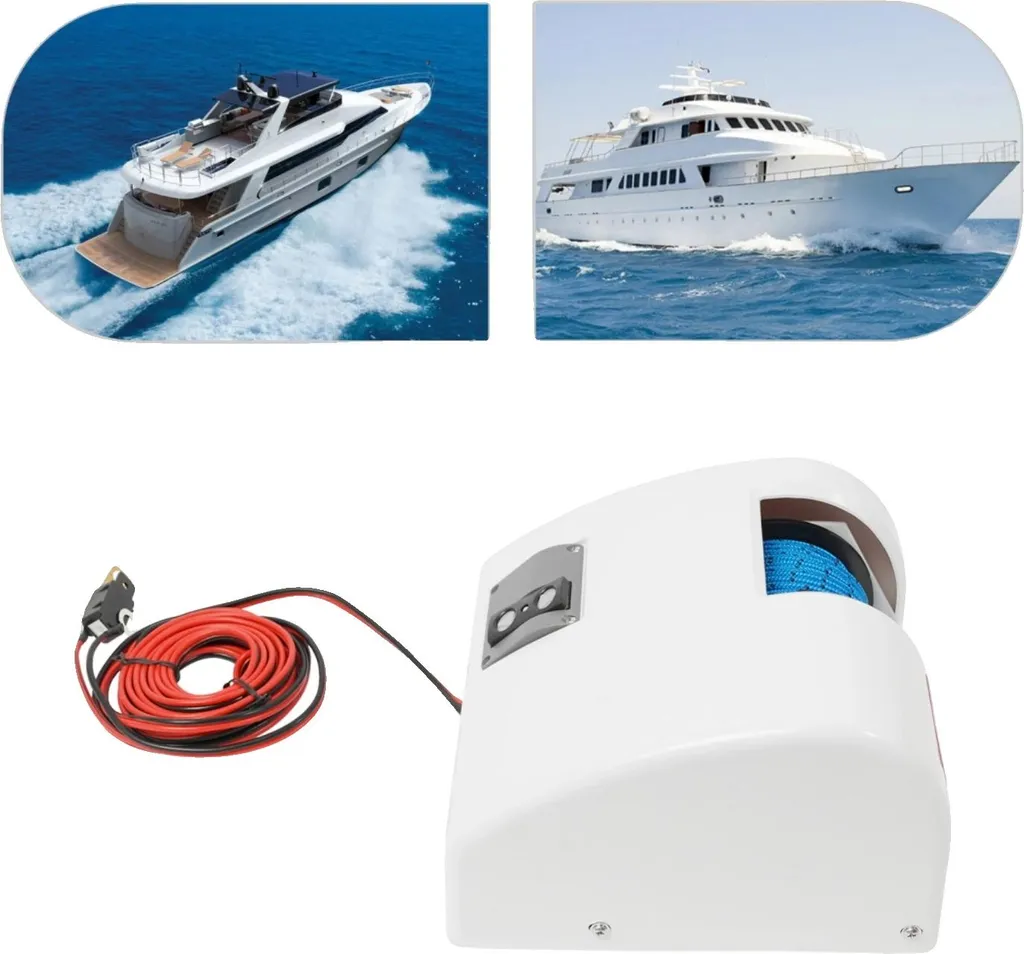 Guindeau électrique blanc étanche : fini les ancres bloquées en mer