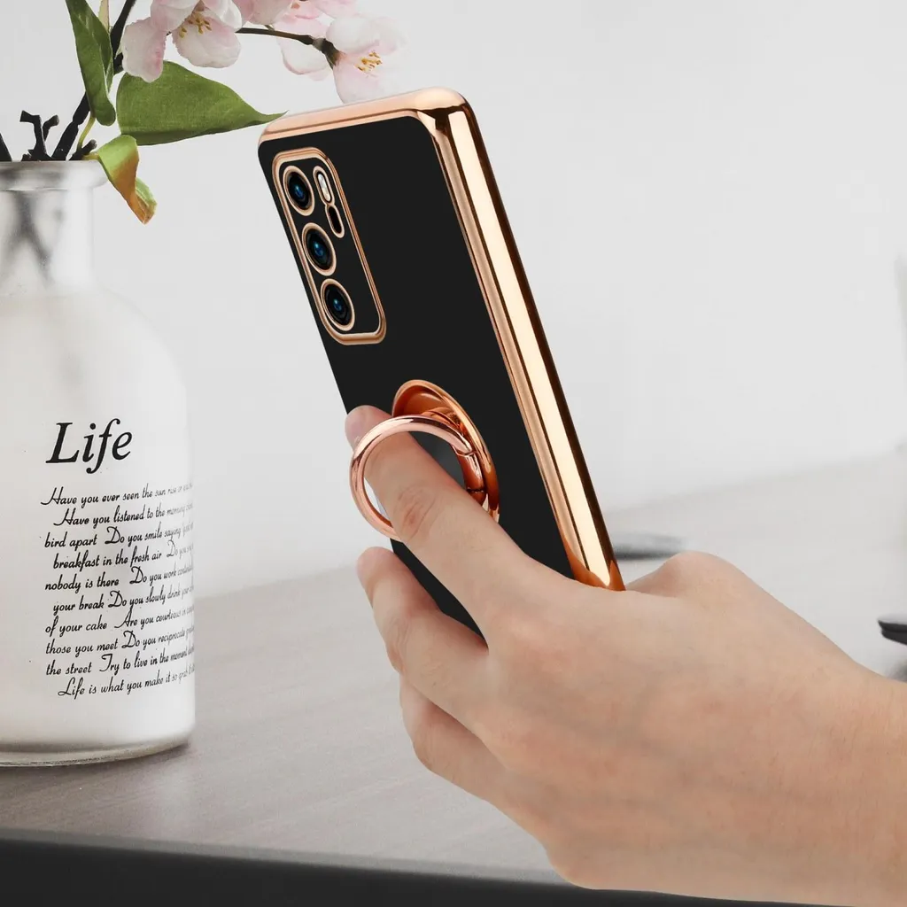 Cadorabo Cover Sottile Per Huawei P40: Custodia Morbida In Silicone TPU Antigraffio, Colore Nero