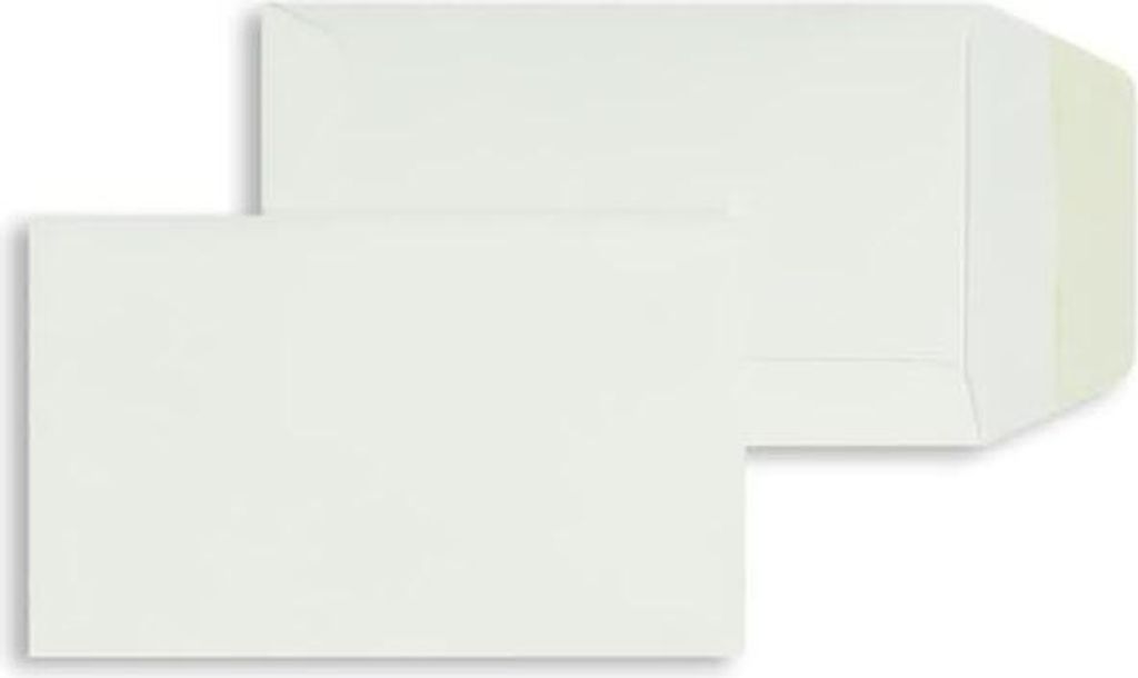 Versandtaschen 65x105mm 120g/qm gummiert VE=100 Stück biotop