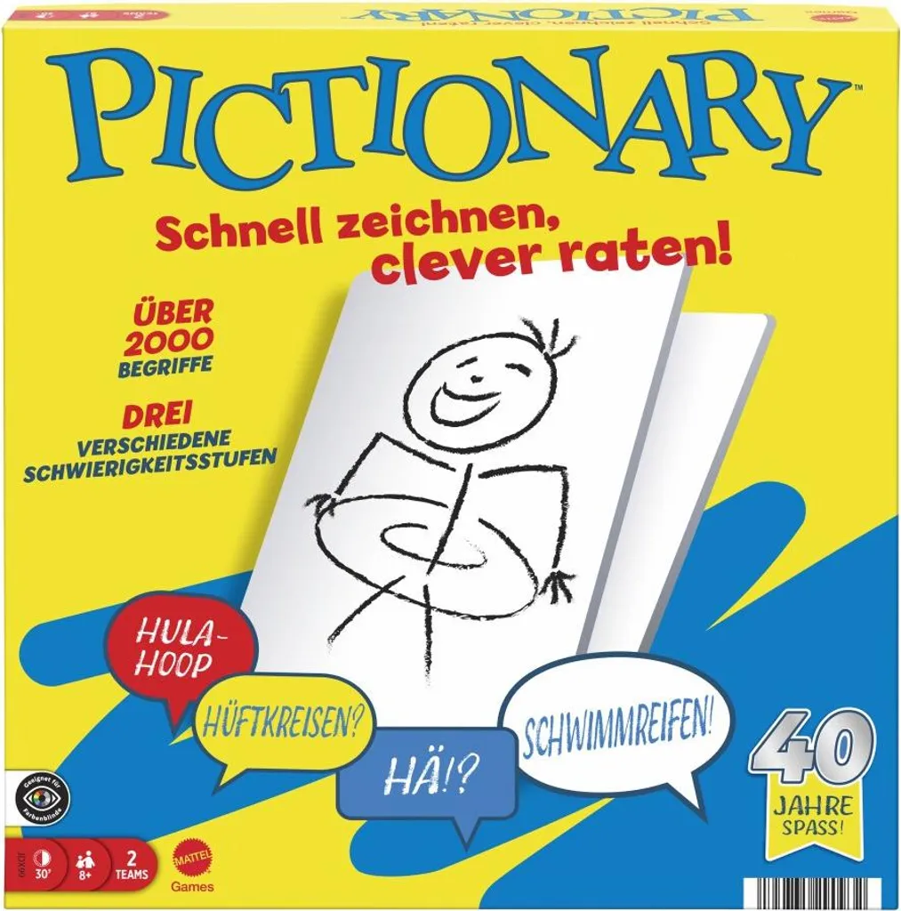 Jeu de société Pictionary Mattel pour déconnecter les enfants des écrans