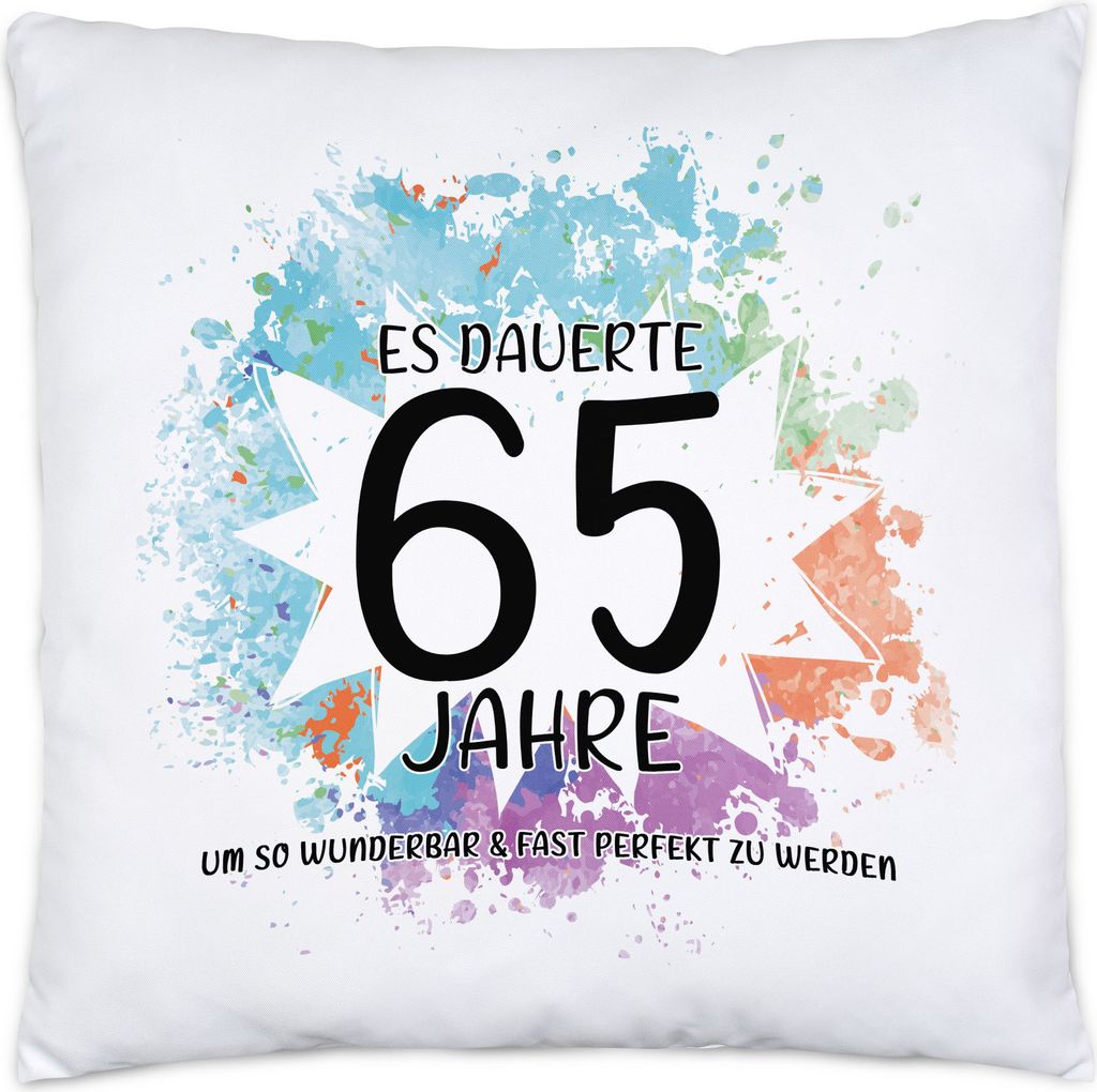 Es Dauerte 65 Jahre Um So Wunderbar Zu Werden Kissen Inkl. Füllung Geburtstagsgeschenk 65 Jahre Alt Humor