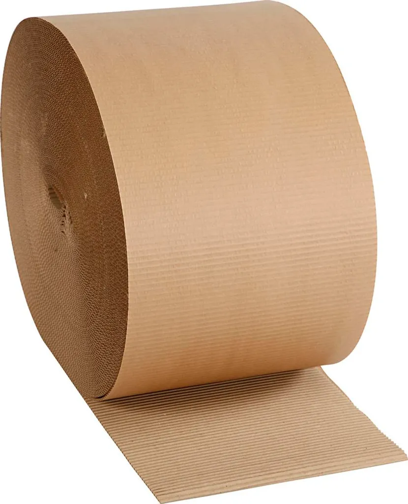 Rouleau de carton ondulé monocannelure 1m x 50m pour protection de sol