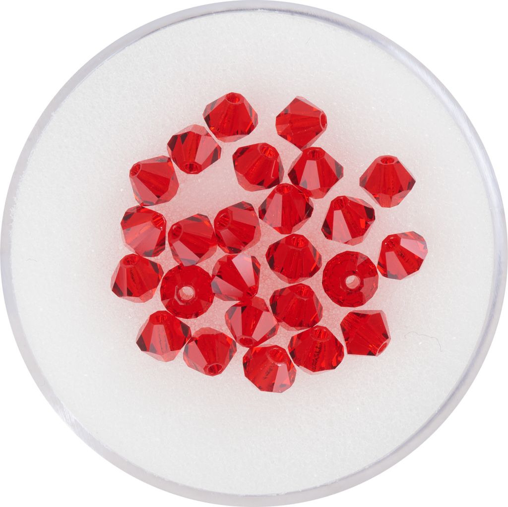 PRACHT Glasschliffglitzerperlen 4 mm 25 Stück für Produktbild 