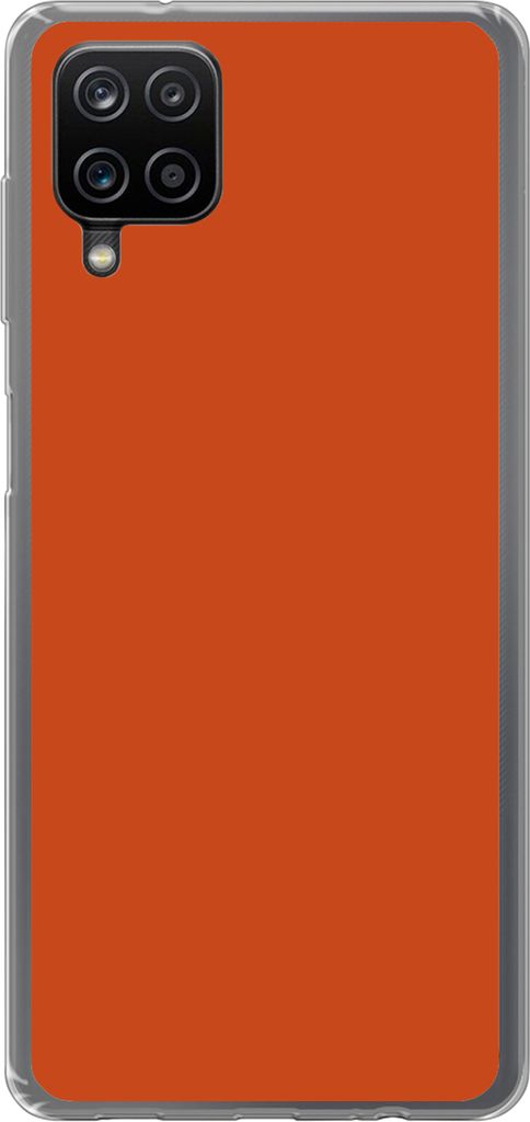 MuchoWow Handyhülle Schutzhülle Hülle für Telefoonhoesje Samsung Galaxy A12 Sienna - Erde - Farben - Massiv Silikon Softcase Handy Hülle - Bild