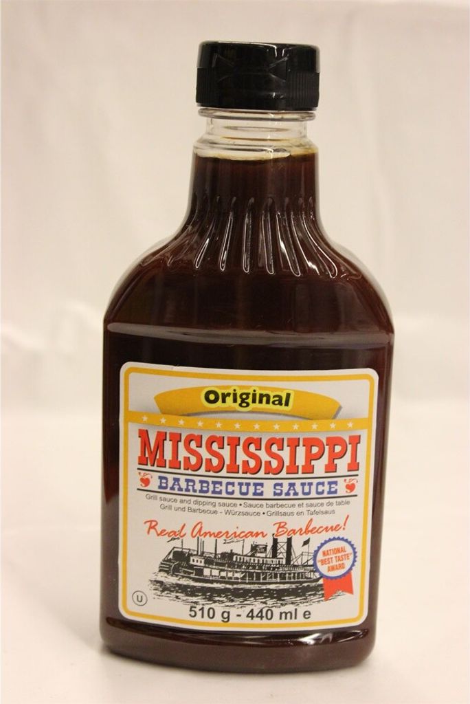 Mississippi Original BBQ Sauce Marinade für Grillgut und Dips 440ml