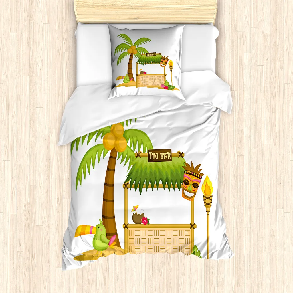 Copripiumino Singolo ABAKUHAUS Luau Tiki Bar con Federa 80x80