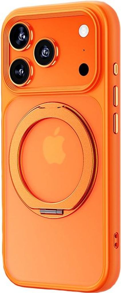 INF Orangefarbene Schutzhülle mit Hautgefühl und 360° Ständer für iPhone 17 Air