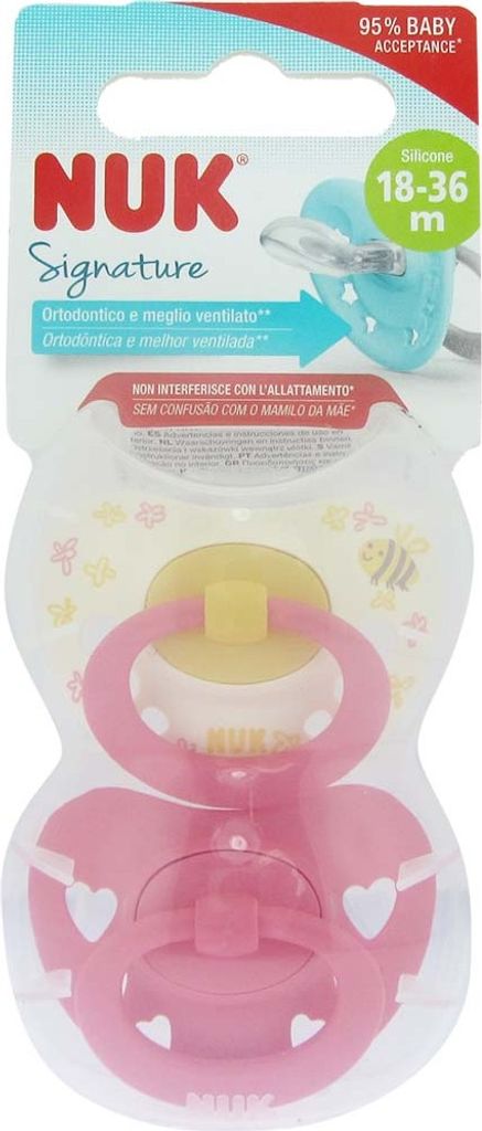 NUK Signature Silikon Schnuller 18-36m x2 Produktbild 