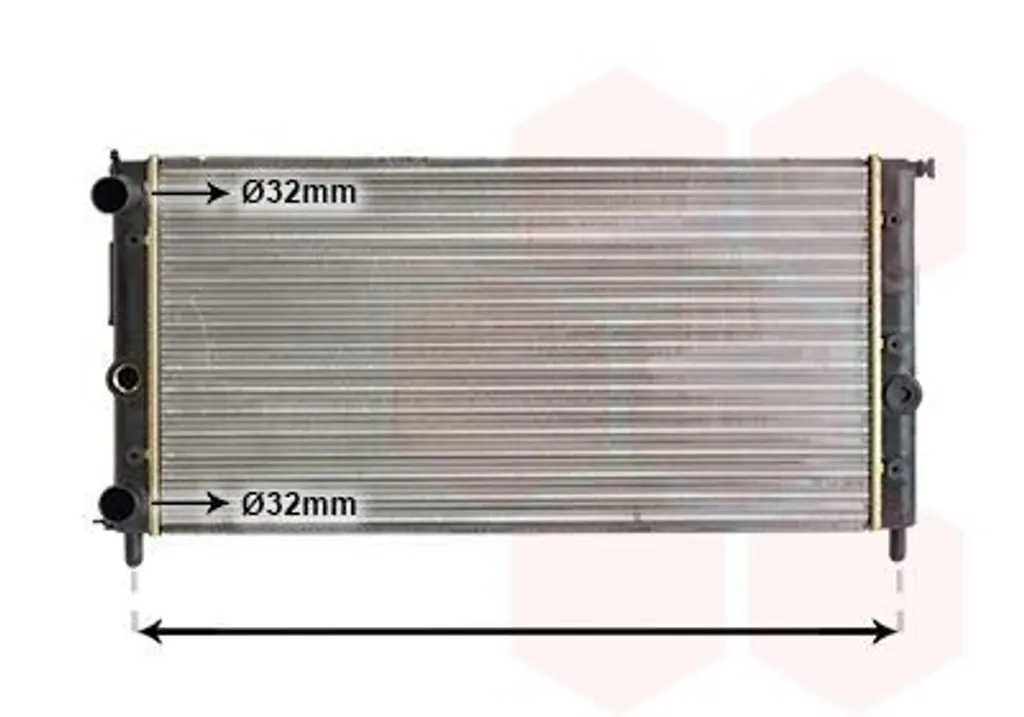 Radiateur moteur VAN WEZEL 17002058 pour FIAT FIORINO Fourgon 146