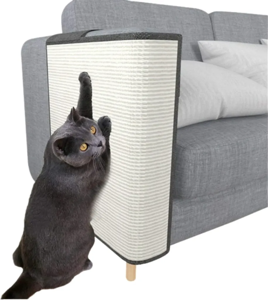 Grattoir canapé pour chat en sisal naturel INF - Côté gauche 140x60cm