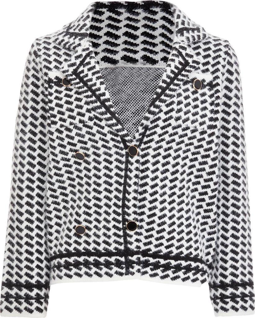 CARNEA damen strickjacke - schwarz weiss, M