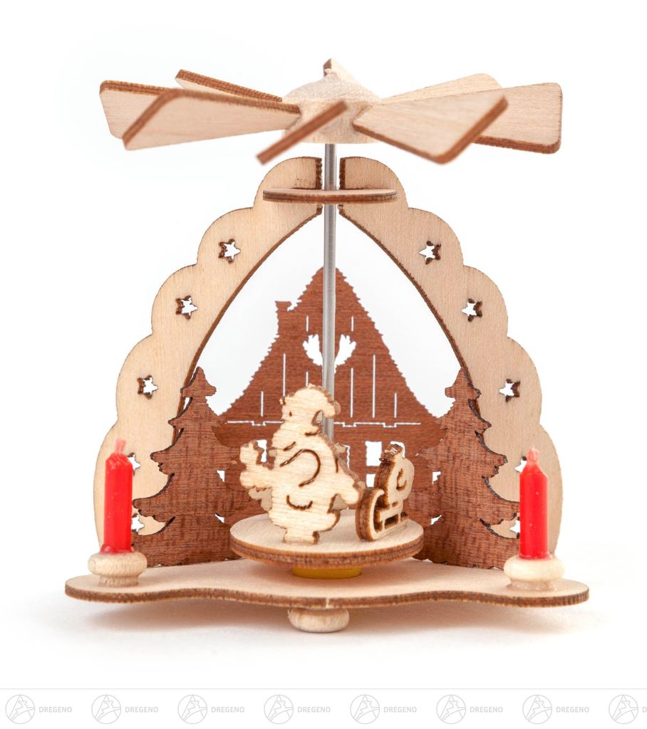 Pyramide Mini-Wärmespiel Ruprecht im Dorf Höhe ca 5 cm NEU