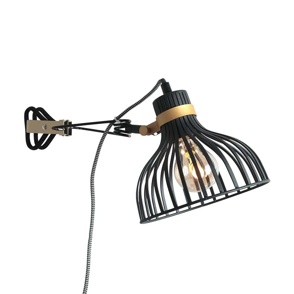 Applique Metallo Nero Anne Lighting Dunbar 3093ZW Attacco E27