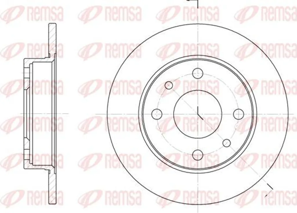Disque de frein de remplacement pour Ford KA et Fiat Cinquecento