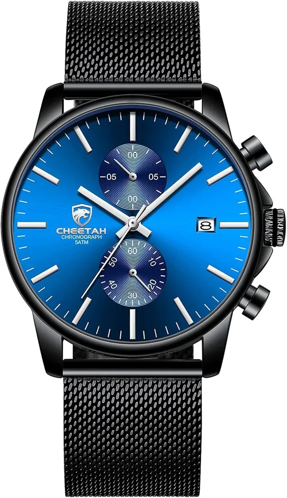 Orologio Uomo Minimalista Acciaio Inossidabile Sottile Impermeabile 3ATM
