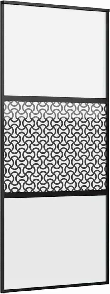 Porte en verre noire 90x205 cm : gagnez en lumière et en modernité