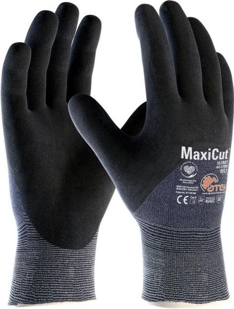 ATG MaxiCut Ultra? Schnittschutz-Strickhandschuhe (44-3755) 7, schwarz/blau