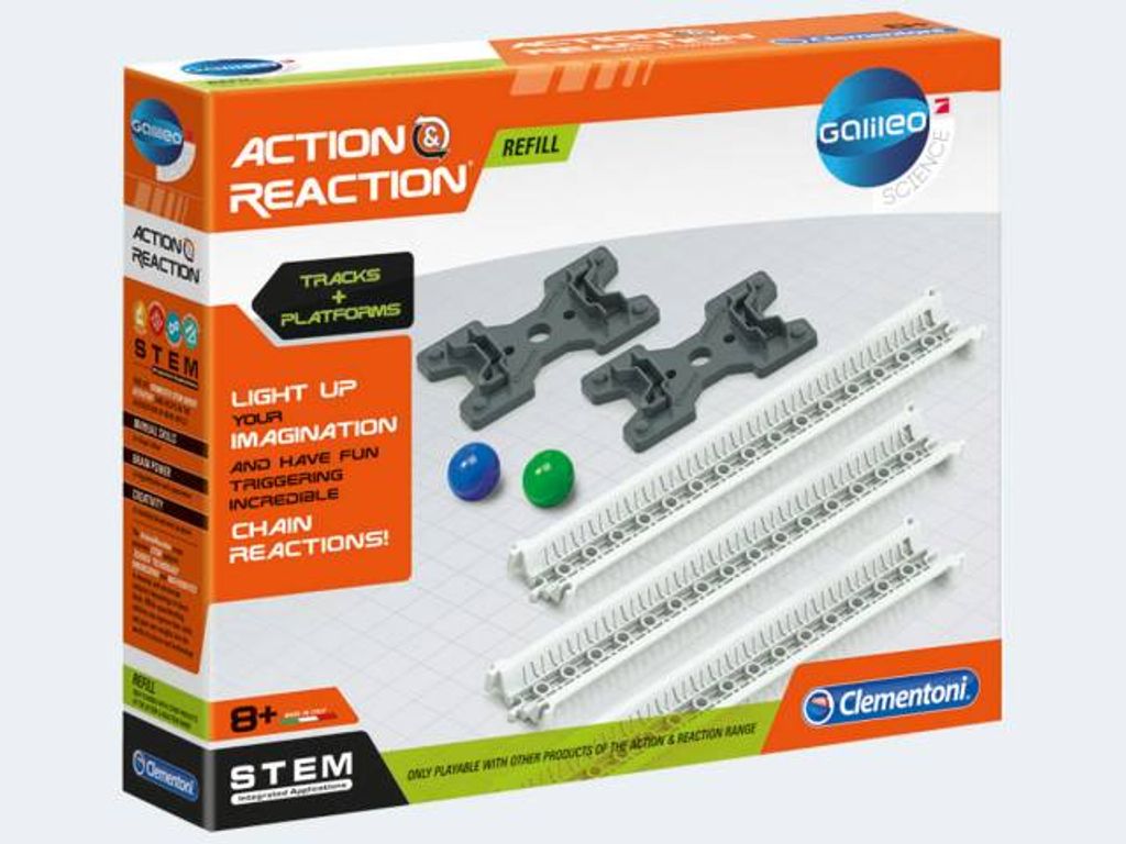 Clementoni Action & Reaction - Schienen und Rampen