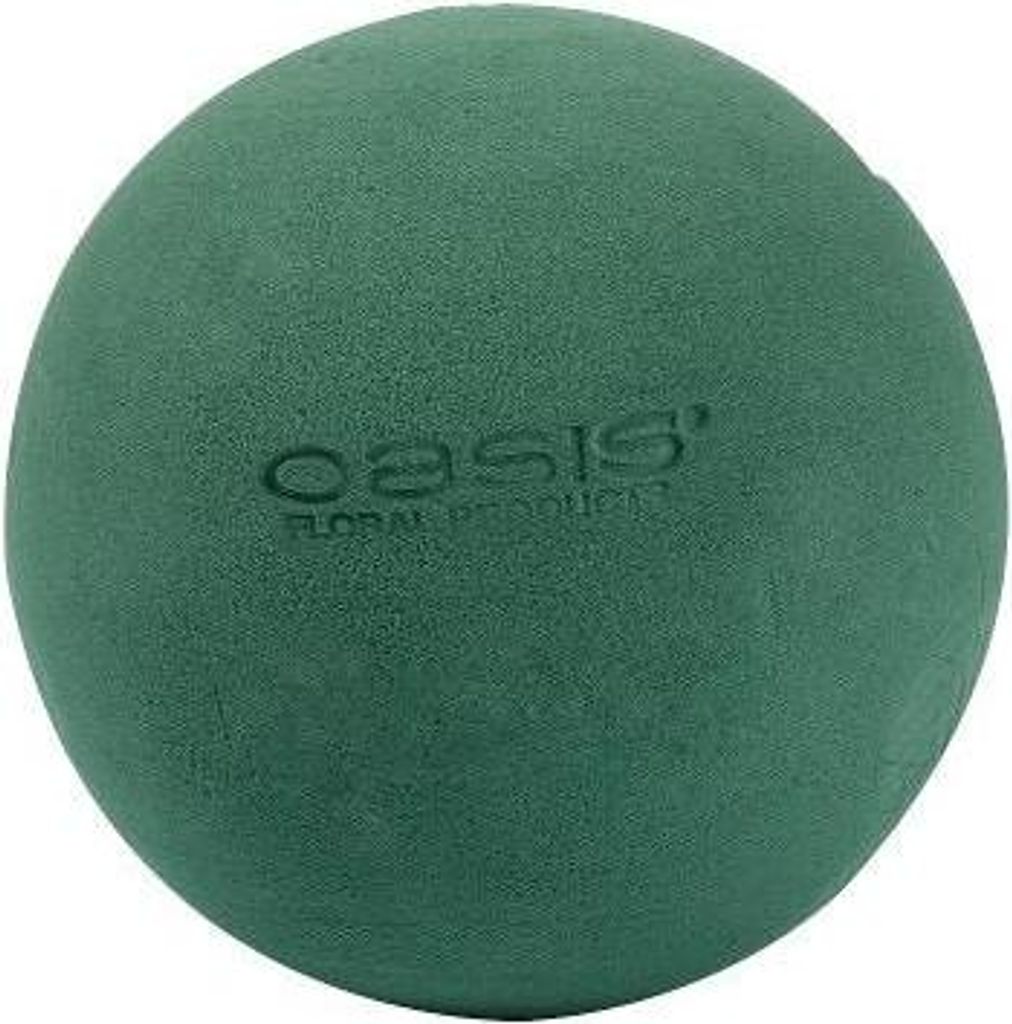 OASIS Ideal Nass-Steckschaum Kugel ELVISA, grün, Ø12cm - Nasssteckmasse