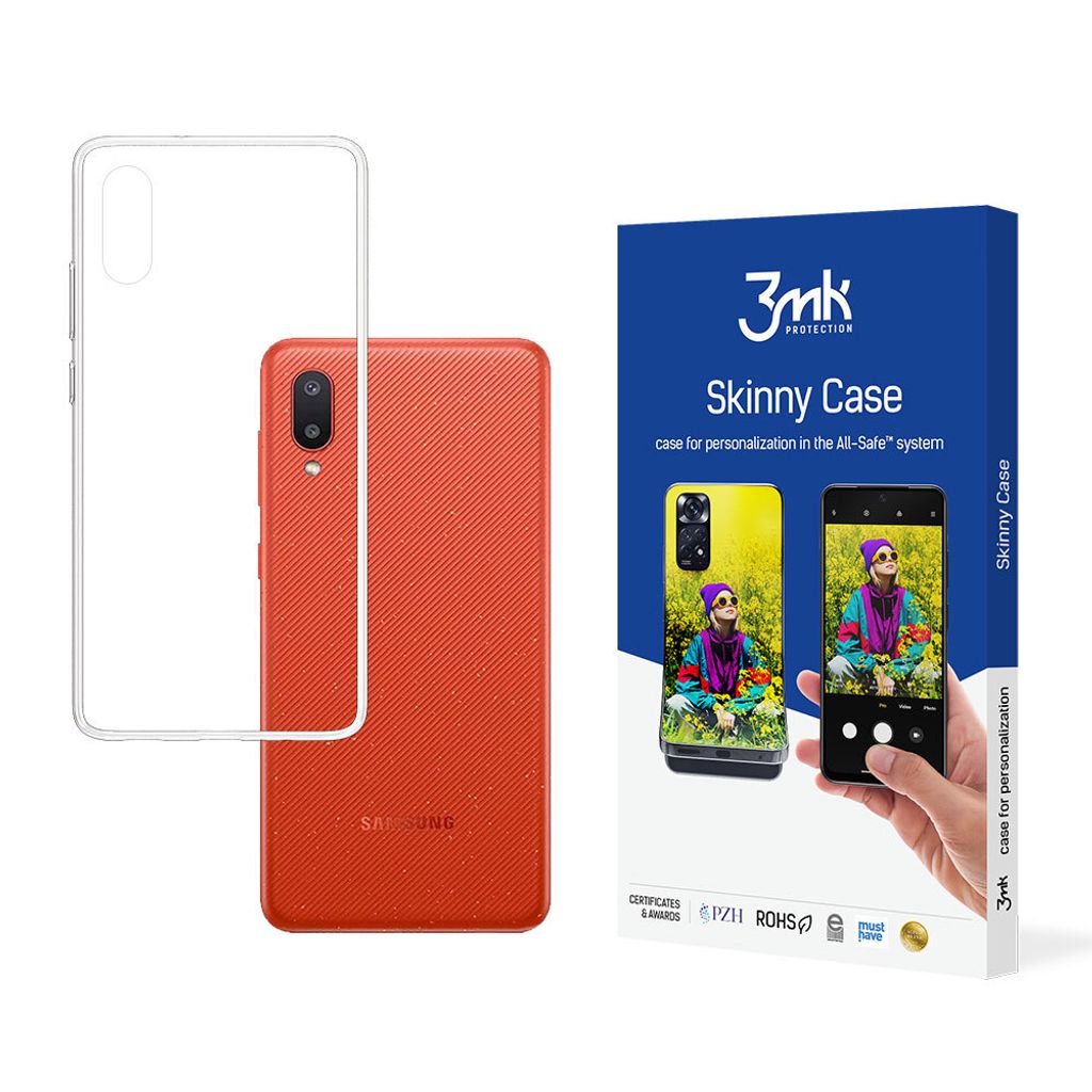 3mk Skinny Case für Samsung Galaxy A02 - Minimalistischer Schutz in Durchscheinend KP20139