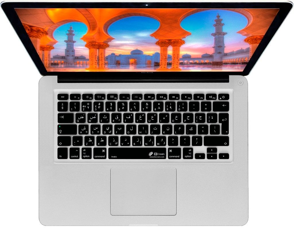 Tastatur Cover Arabisch Schwarz für MacBook Pro/Air Produktbild 