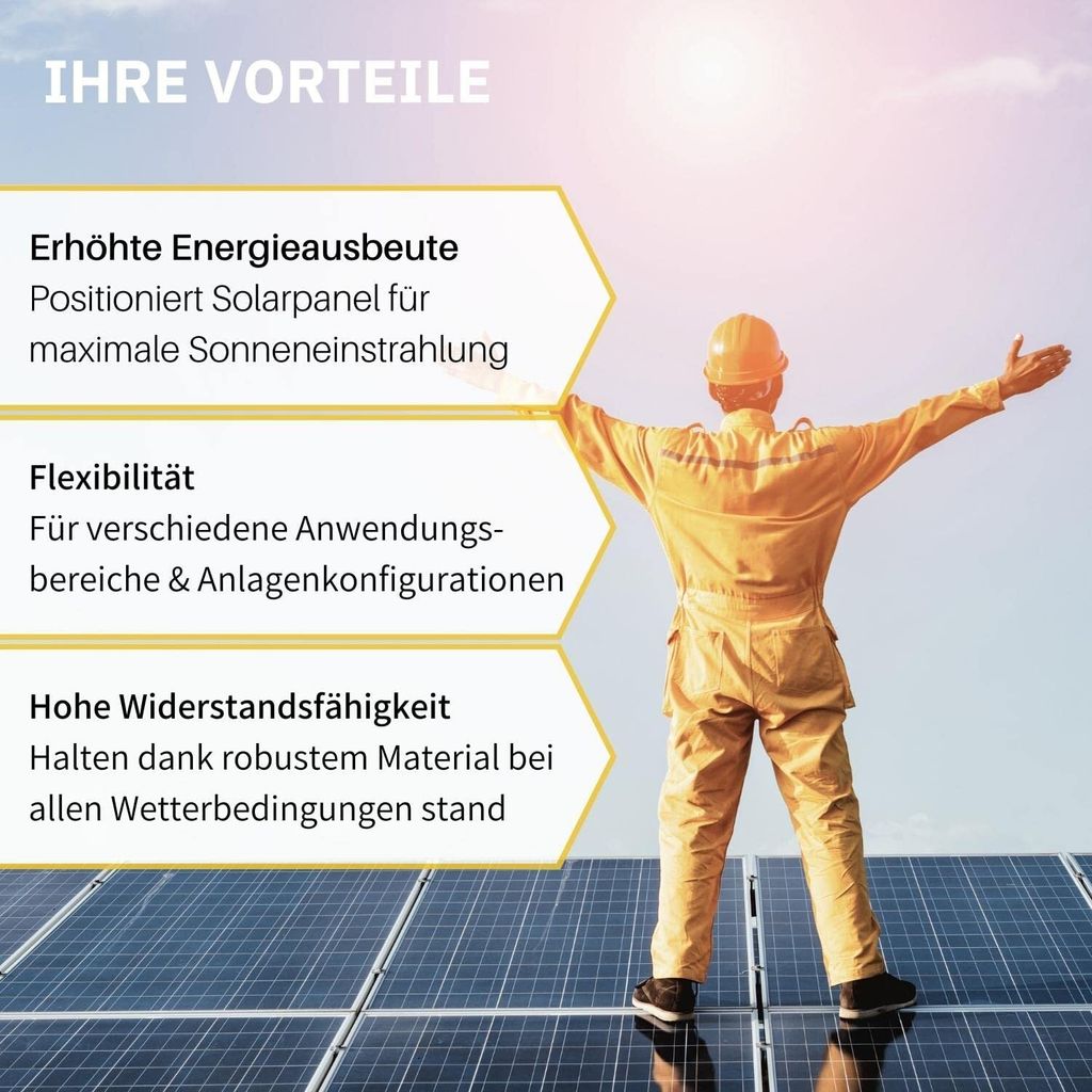 45 Zoll Solarpanel Halterung Solarmodul Montage Befestigung Produktbild 5