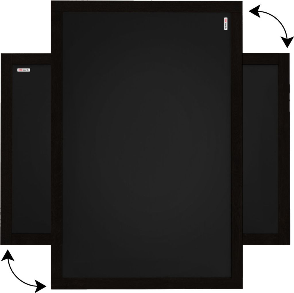 Tabule černá křídová v dřevěném černém rámu 120x90 cm Obrázek produktu 5