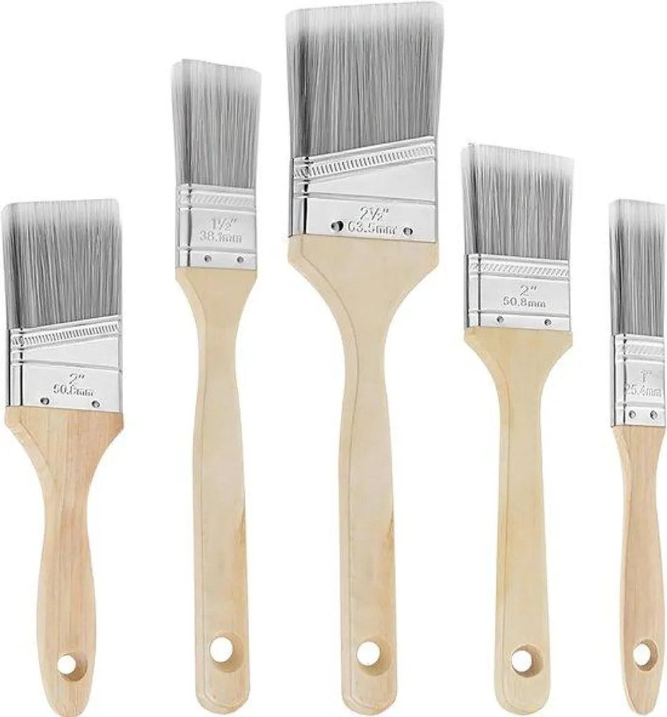 Coffret de peinture 5 pièces avec pinceaux à poils souples et résistants