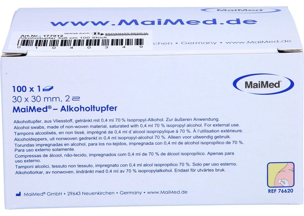 Meditrade® 4465 Tampons alcoolisés Meditrade® ABE® 4465 Image du produit 