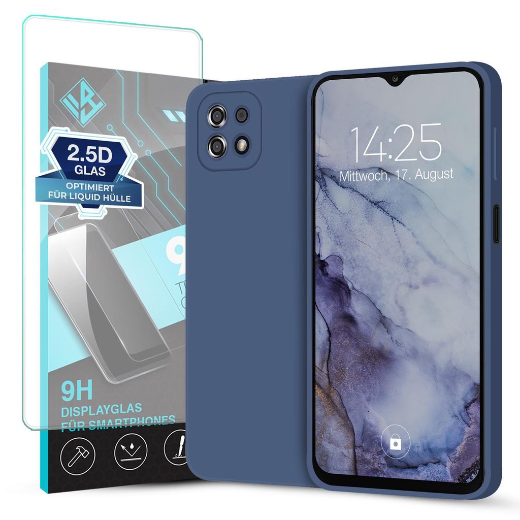 Hülle für Samsung Galaxy A22 5G mit 9H Displayglas Produktbild 