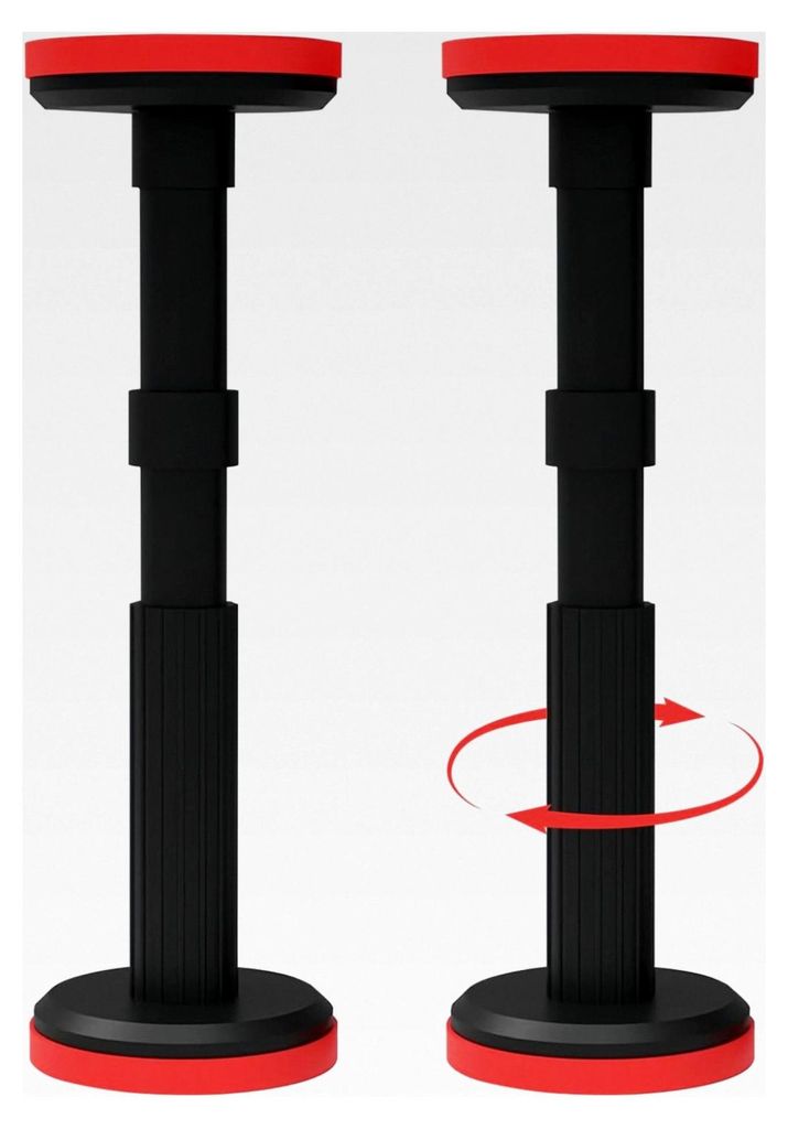2 Stück Teleskop-Stützstangen, 18–45 cm verstellbar, unterstützt bis zu 400 kg, für Schrank, Sofa, Wandschränke und Badezimmerschränke