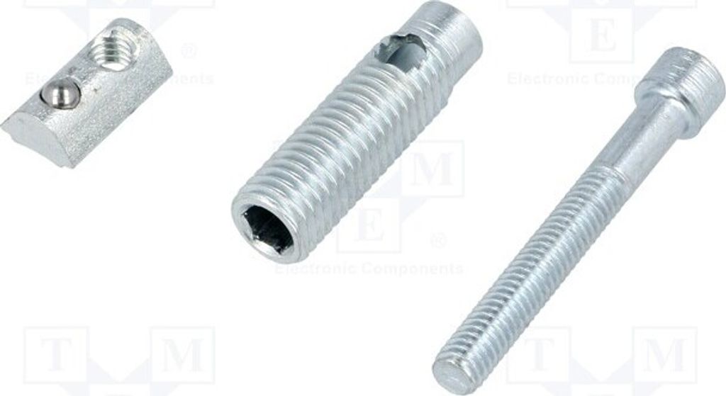 1x Montageschrauben für Profile Nutbreite: 5mm Zink 099G051 Profil-Zubehör