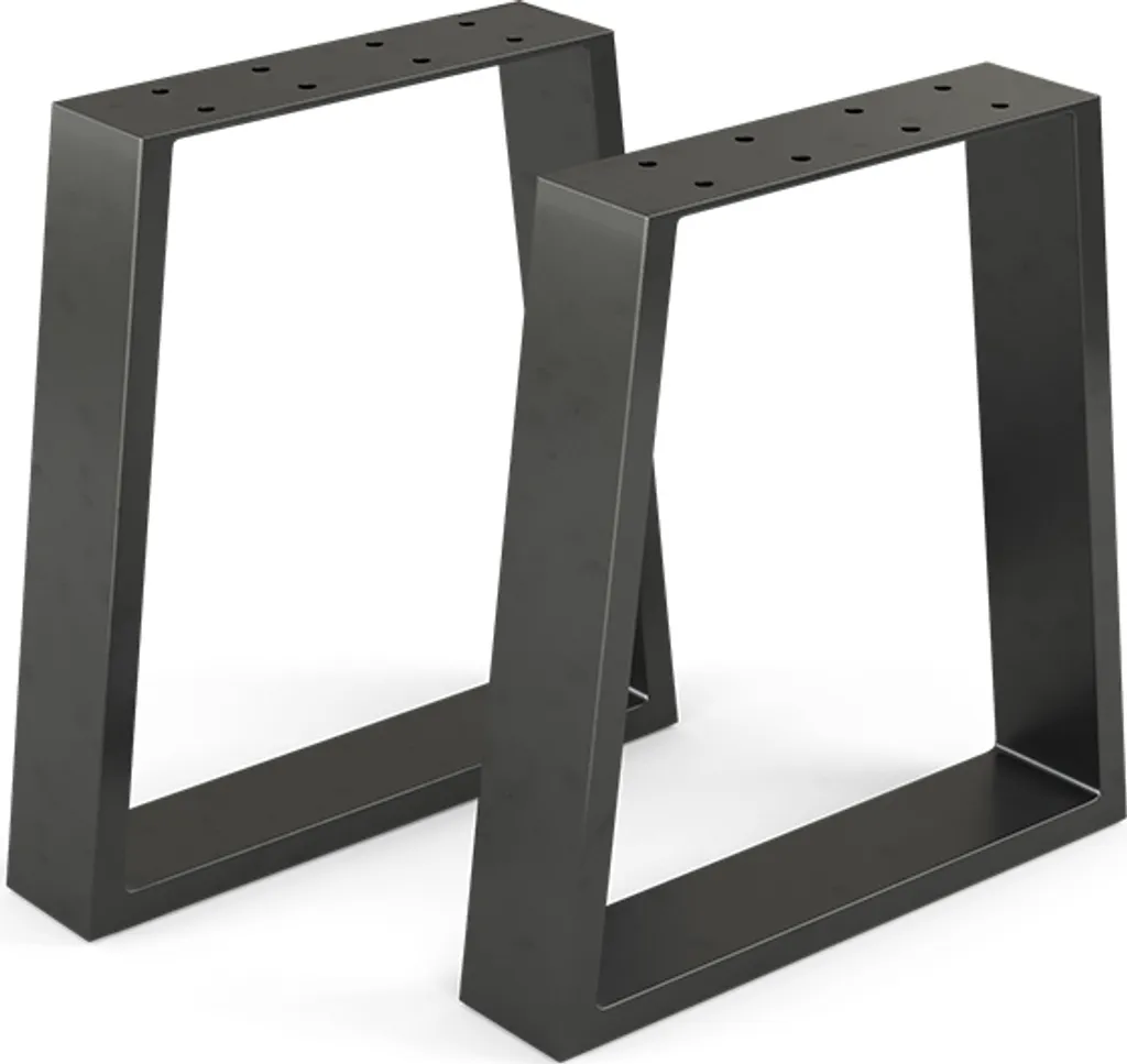 Pieds de table Noir 40x42cm Vicco pour créer un Bureau de Télétravail