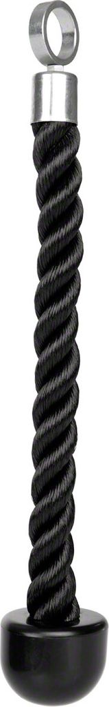 Trizepsseil einfach, schwarz, 38 cm