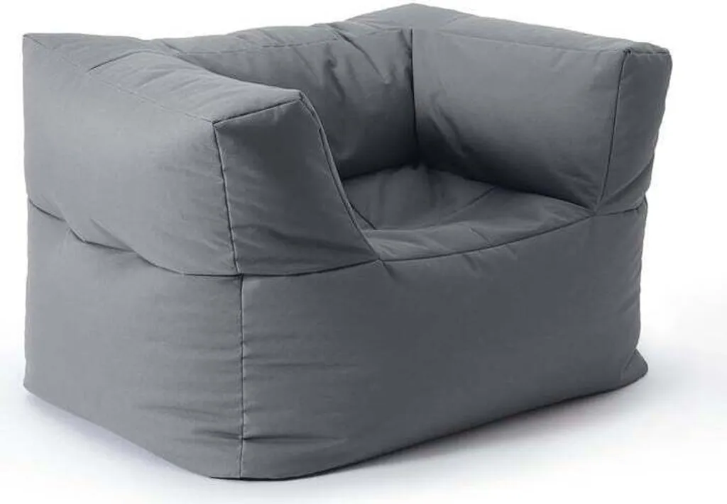 Fauteuil Pouf XXL Gris 400L - Siège de Salon Ergonomique et Modulaire