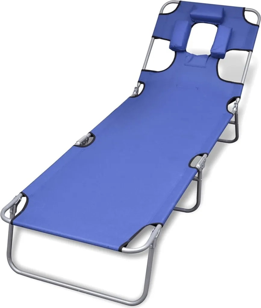 Maison Exclusive Lettino Acciaio Verniciato Blu | Alta Resistenza