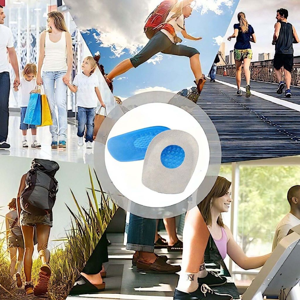 Gel Fersenstützen, Fersenpolster für Schuhe | 42-48, Produktbild 