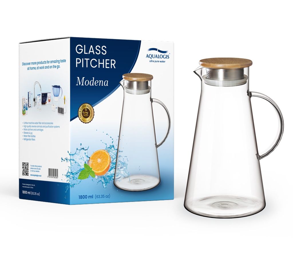 Aqualogis Modena Glaskaraffe 1,8
