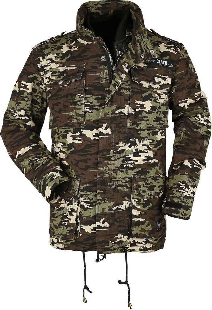 Black Premium by EMP Herren Camouflage Übergangsjacke "Army Field" aus robustem Material und weicher Innenjacke S