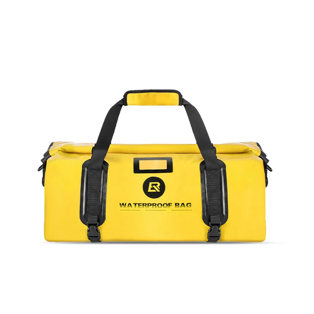 Sacoche de selle moto étanche 20L jaune ROCKBROS avec sangle bandoulière