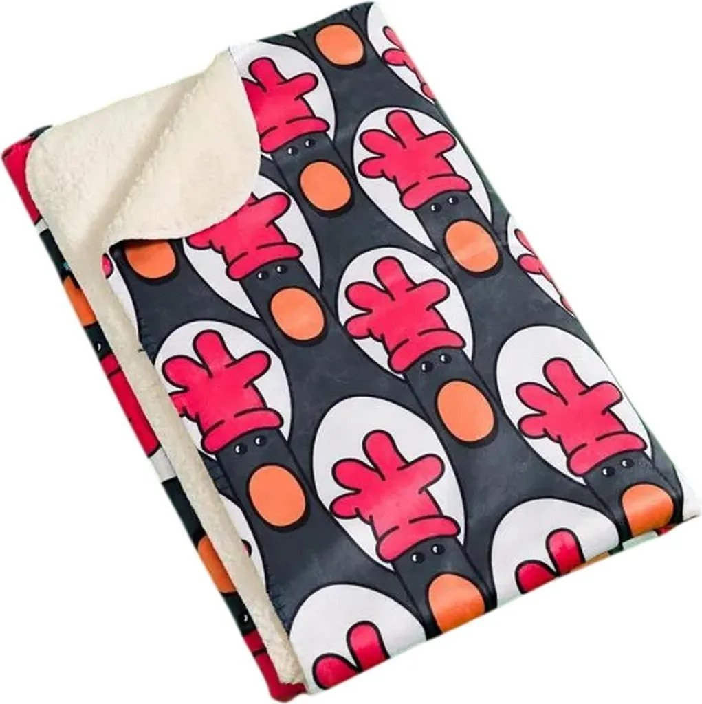Couverture Polaire Wallace and Gromit Plaid de Canapé Douillet Noir