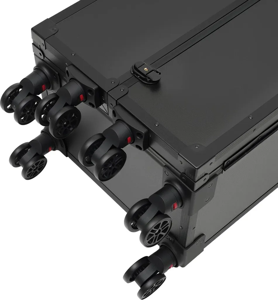 Trolley cosmétique professionnel à 4 tiroirs et 6 roues multidirection
