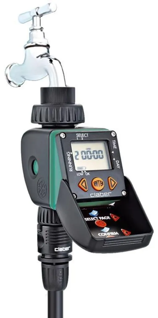 Évitez le gaspillage d'eau avec le programmateur 1 voie Claber 8428