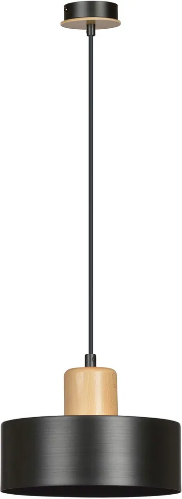 Suspension Cuisine et Bureau TORIN 1 Noir E27 pour Éclairage Ciblée Chic