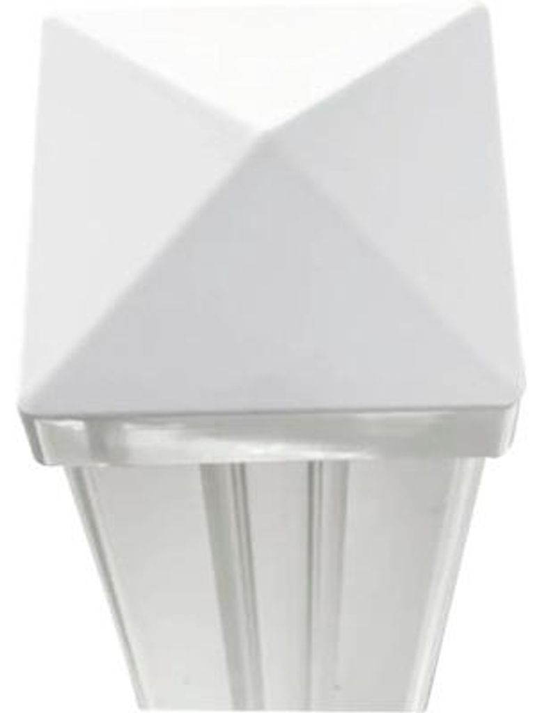 Pfosten Alaska zum Einbetonieren 12 x 12 x 240 cm weiß