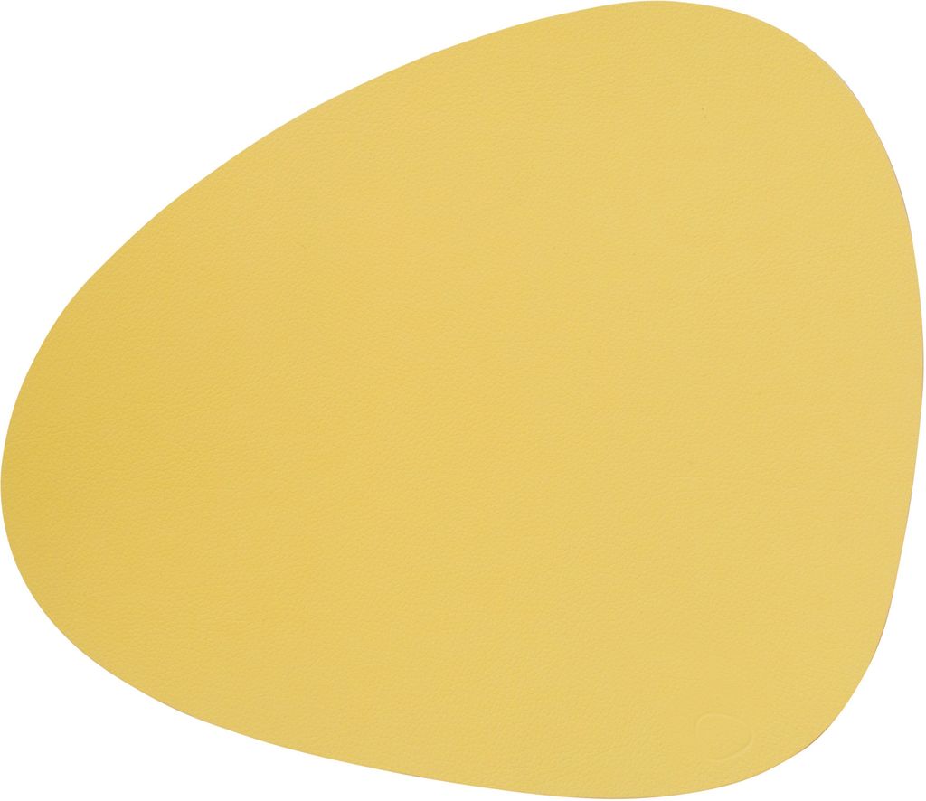 LIND DNA NUPO Tischset Curve L yellow 37 x 44 cm
