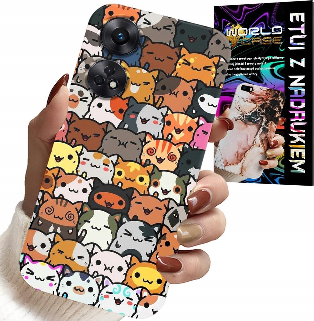 Etui Do Oppo Reno8 T 4G - Plecki W Słodkie Kotki, Koty, Zdjęcie produktu 